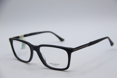 NEW HACKETT LONDON HEK1191 02 BLACK GREY AUTHENTIC DESIGNER EYEGLASSES 55-17