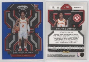 2021-22 Panini Prizm Blue Prizm /199 Sharife Cooper #280 Rookie RC