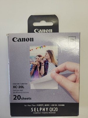Canon XS-20L Color Ink Label Set for SELPHY Square QX10 - 20 Sheets