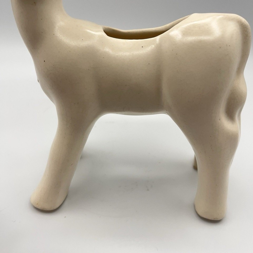 Vintage McCoy Matte off white Adorable CALF Planter | eBay