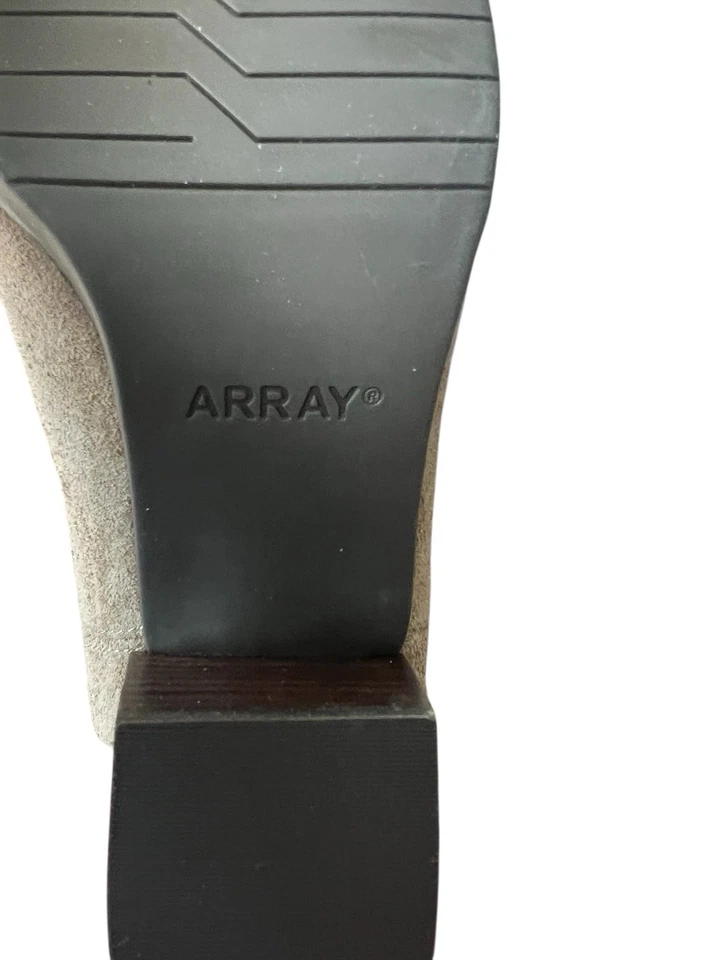 Array Mujer Blair Taupe Gamuza Tacón Bloque Botines Zapatos EE. UU. 8,5 M Foto 4 de 4