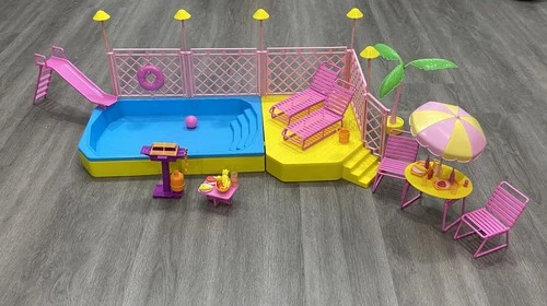 Vintage Mattel 1988 BEACH BLAST BARBIE POOL PATIO SET