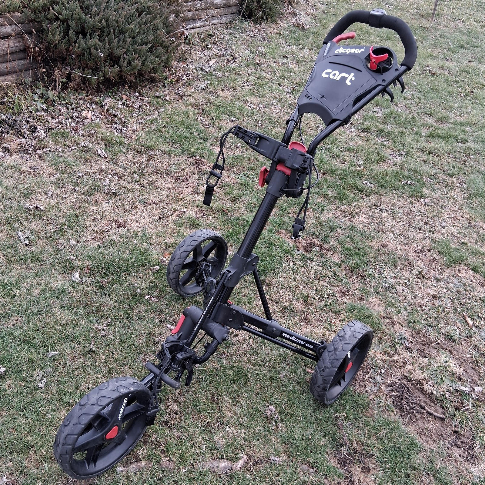 Clicgear Model 2.0 Golf Push Cart, 3-Wheel Foldable Walking 
