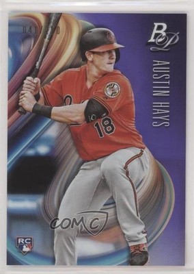2018 Bowman Platinum Purple 41/250 Austin Hays #29 Rookie RC 04cw
