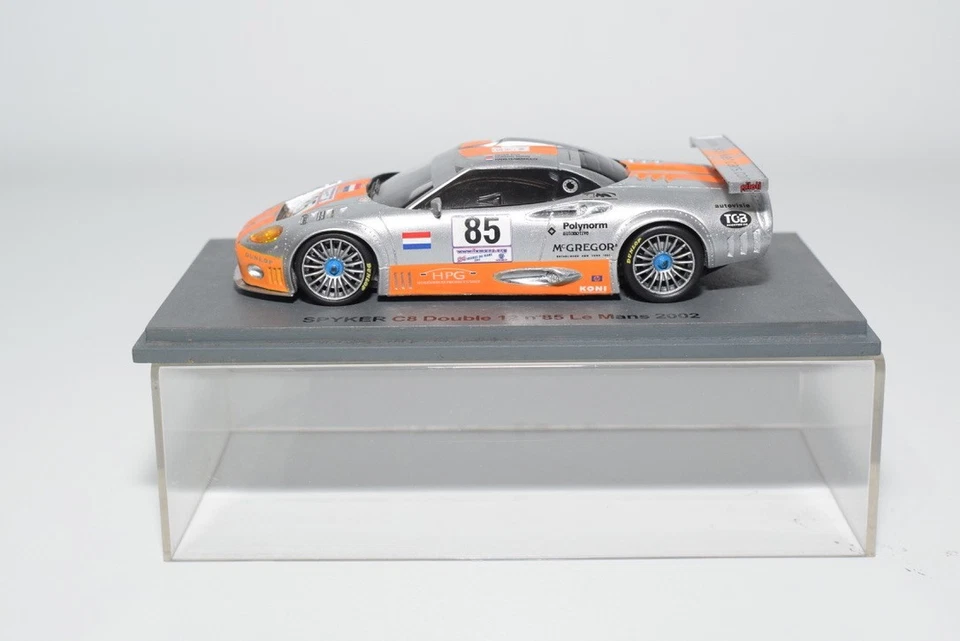 B98 1:43 SPARK SPYKER C8 DOUBLE 12 #85 LE MANS 2002 MIB - Immagine 2 di 4