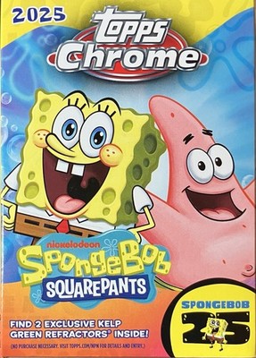2025 TOPPS CHROME SPONGEBOB BASE COMPLETE YOUR SET YOU PICK 1-200 ONLY .99 EACH