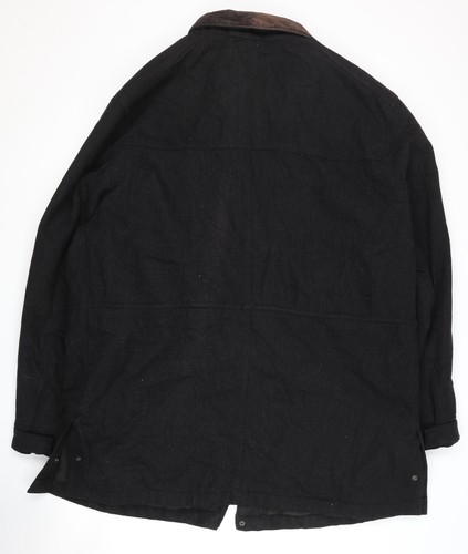 Marks and Spencer Men's Black XL Overcoat - Picture 2 of 12