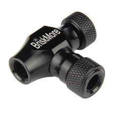 BriskMore Black CO2 Inflator Presta and Schrader Valve Compatible Bicycle Tir...