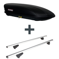 Dachbox Menabo Marathon 400 + Dachträger Menabo Pick-Up für Citroen C4 Aircross 