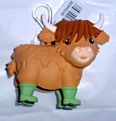 Bath & Body Works HIGHLAND COW CALF  Pocket * bac Holder + 2 BONUS REFILLS - NWT