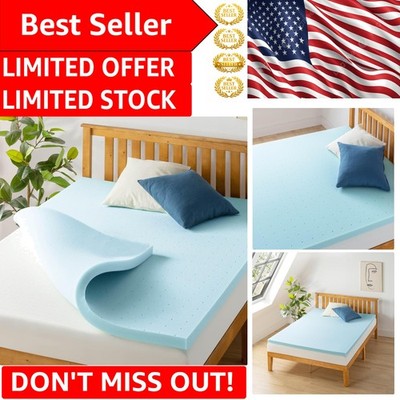 Refresh Your Sleep: 1.5 Inch Ventilated Gel Memory Foam Topper, Queen Size