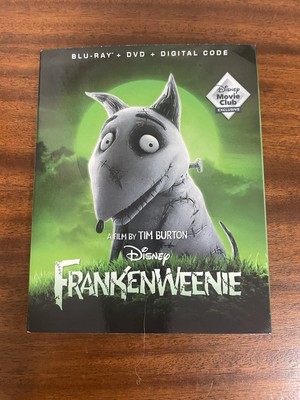Frankenweenie Blu-ray DVD & Digital Disney Movie Club Slip Cover NEW