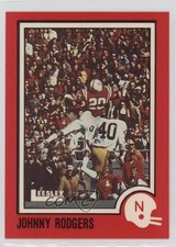 1989 Leesley Nebraska Cornhuskers Go Big Red Johnny Rodgers #91 0q3