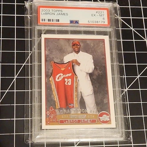 2003 Topps: Lebron James, Rookie, #221 PSA 6