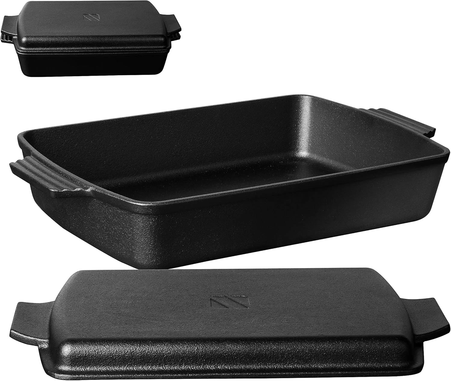 Versatile 2-in-1 Cast Iron Dutch Oven & Skillet Lid, 6QT Casserole Set