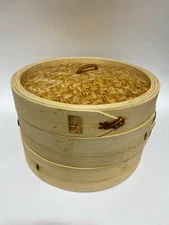 Joyce Chen Bamboo Steamer Handmade 10-inch 100% Natural Bamboo Without Box