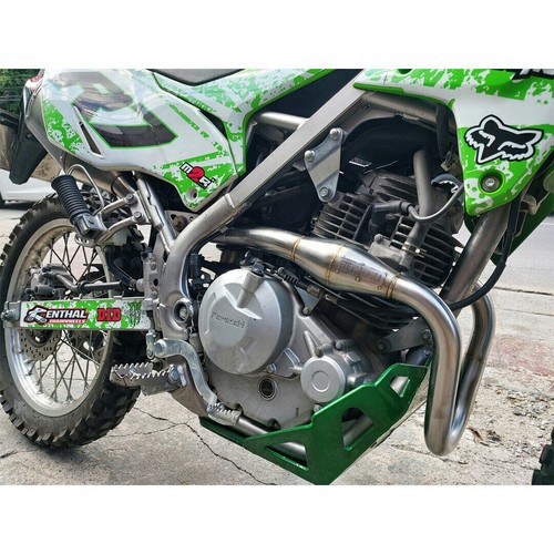 FULL SYSTEM EXHAUST PIPE RACING CARBON RS4 FIT FOR KAWASAKI KLX230L KLX230R - Picture 7 of 8