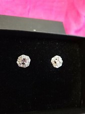 Bridal Wedding beautiful Jewellery Silver Bridesmaid Crystal Earrings 367