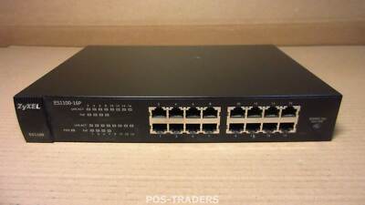 ZyXEL ES1100-16P  16-Port Fast Ethernet 10/100 Unmanaged  Netzwerk  3.2 Gbps