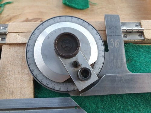 ANGLE FINDER PROTRACTOR VINTAGE "VIS" Poland - Picture 2 of 8