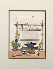 Serigrafia di Thun Povi (Sidney Montoya Jr.). Navajo / San Juan. 1953.