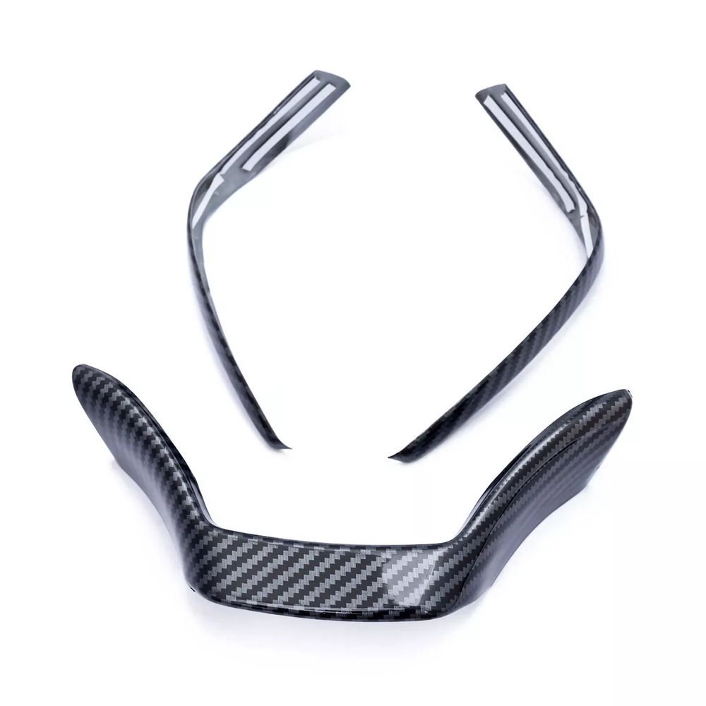 For Lexus ES UX 2019-2022 Carbon Fiber Interior Steering Wheel Trims Accessories