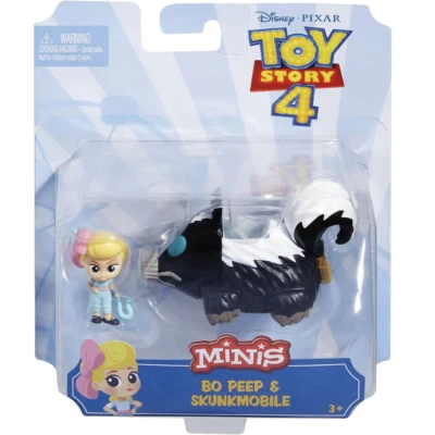 Disney Pixar Toy Story 4 mini figurine Bergère avec véhicule Skunkmobile - Photo 1/4