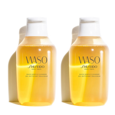 New 2pc Shiseido WASO Quick Gentle Cleanser 5oz Honey Cleanser Sealed Japanese