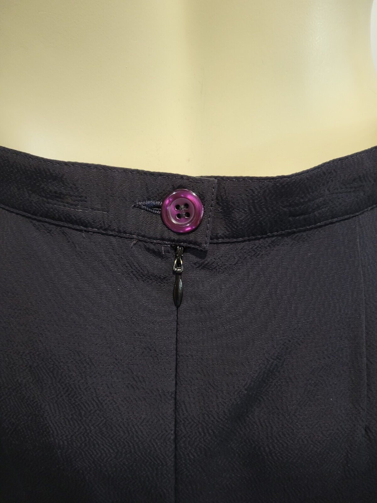 Karl Lagerfeld Navy Skirt Suit L France 42 Vintag… - image 21
