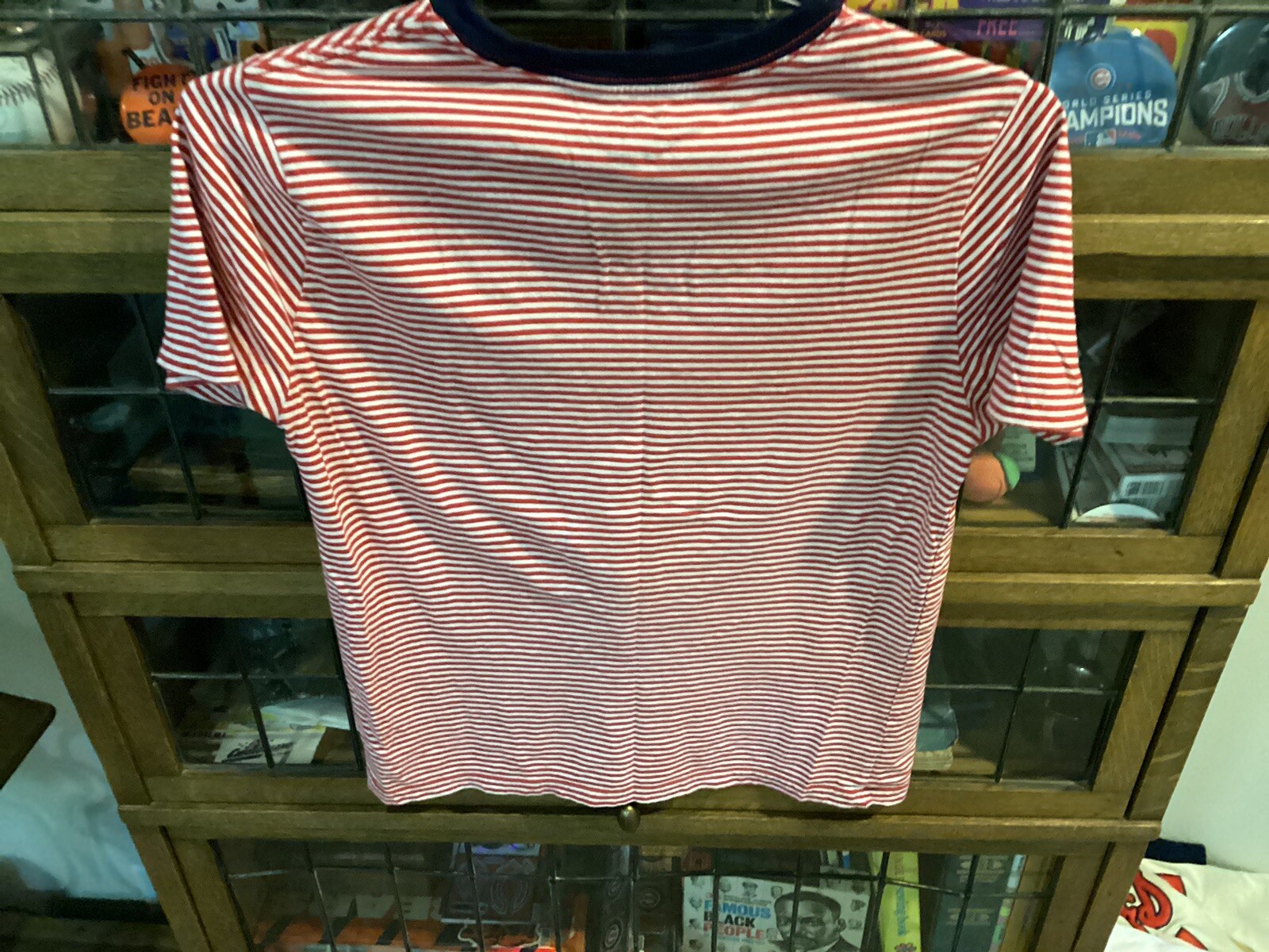 POLO RALPH LAUREN T shirt rossa bianca a righe BIG PONY S S TAGLIA Youth L Cool