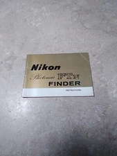 NIKON PHOTOMIC FTn FINDER ORIGINAL INSTRUCTION MANUAL, 1973 Mrfctop 