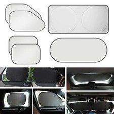 6 Pack Privacy Blackout Sun Shade Visor Car Window Blinds with Suction Cups for