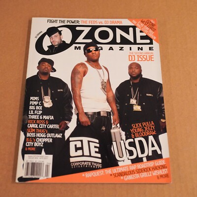 OZONE Magazine #55 Apr 2007 Jeezy Pimp C Big Boi Three 6 Mafia Hip