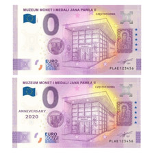 0 Euro Souvenir MUZEUM MONET I MEDALI JANA PAWLA II 2020 - REGULAR + ANNIVERSARY