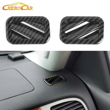Carbon Fiber Dash AC Air Vent Cover Overlay For Chevy Suburban Tahoe Avalanche