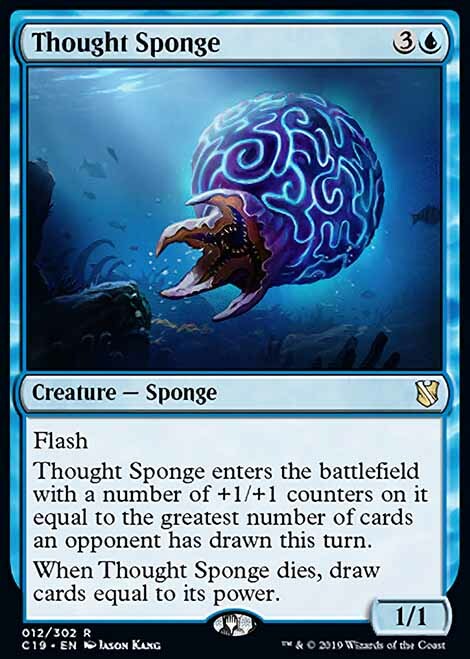 Magic the Gathering MTG Thought Sponge (12) Commander 2019   NM