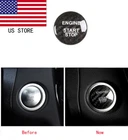 Carbon Fiber Engine Start Push Button Switch Cover Fit  Benz A B C GLA GLC
