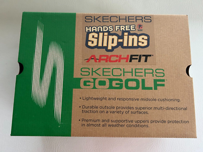 Skechers Slip-ins Go Golf Arch Fit Line Up Shoes #214110 Men's 9.5