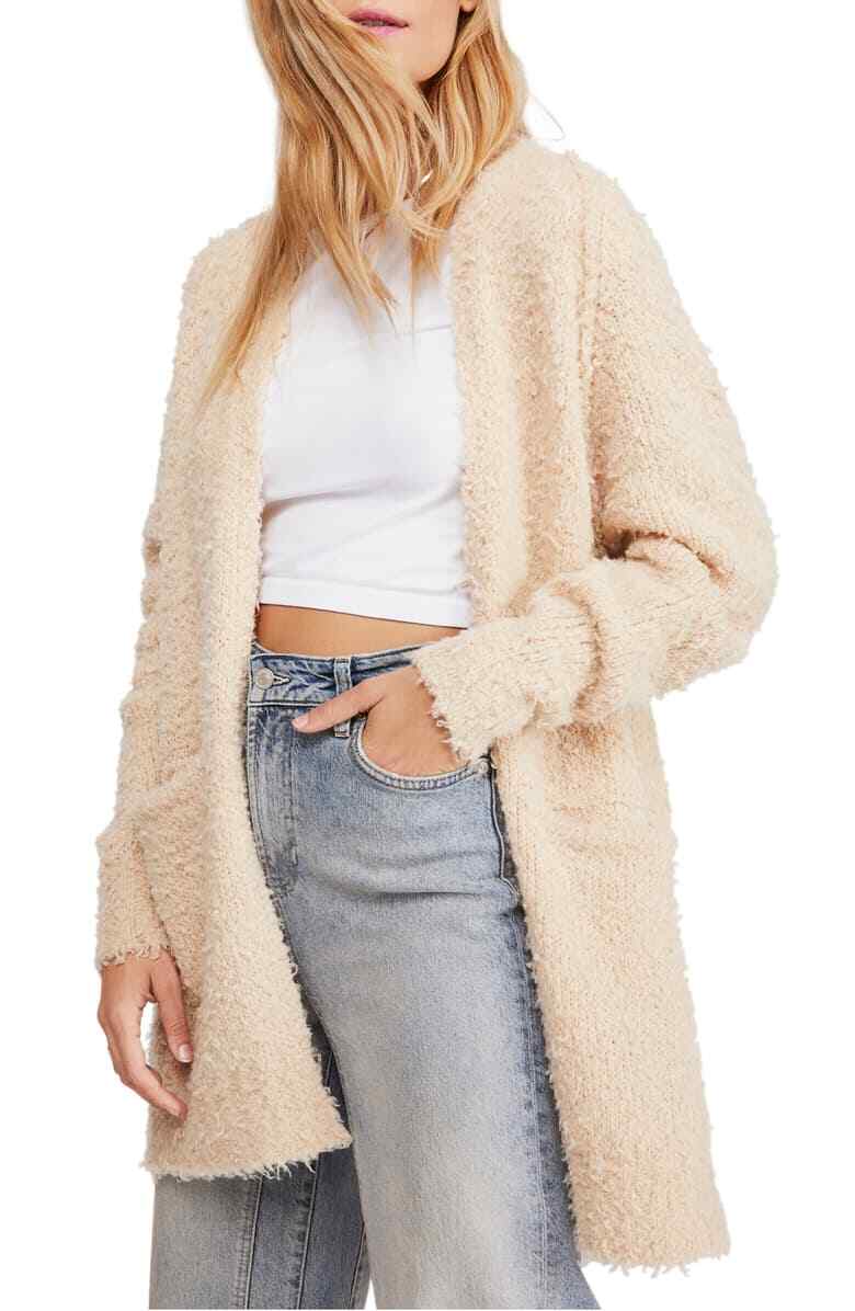 Lifetime Cardigan Sweater, Cream 