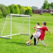 Soccer Goal Set for Backyard with Weatherproof UPVC Frame,Soccer Nets,Carry Bag