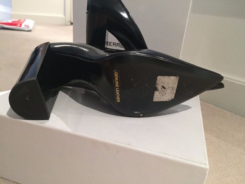 PIERRE HARDY France $770 Black Shiny Calf Pumps, Platform, Heels Shoes 38.5 - Picture 9 of 12