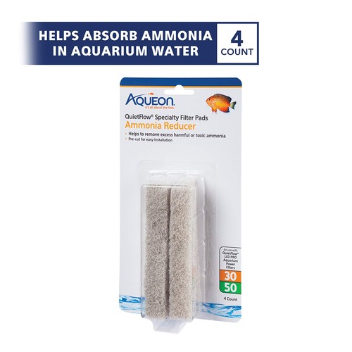 Aqueon QuietFlow LED PRO Ammonia Reducer 4 Count Filter Pads for Model 30 and 50 - 第 2/9 張圖片