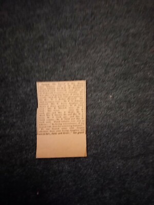 A3h Ephemera 1930 article Falmouth the late Mrs Maria johnson swanvale 