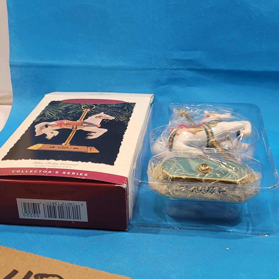 Vintage Christmas Ornament Tobin Fraley Carousel Ceramic Decor 1994 - Image 4 of 4