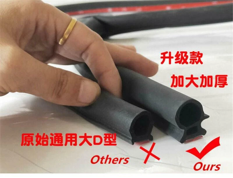 Tira de sellado de puerta de camión camión camión furgoneta 16,4 pies goma para pelar moldeo O Foto 4 de 4