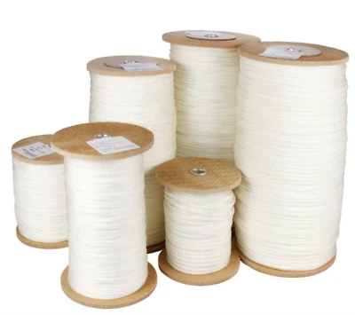 Picture Frame Hanging Cord Low Stretch Polyester White Braided String 22-84kg