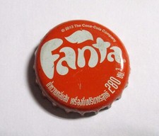 FANTA ORANGE Soda Bottle Cap Crown THAILAND 2013 Metal Asia Collect 280ml Thai