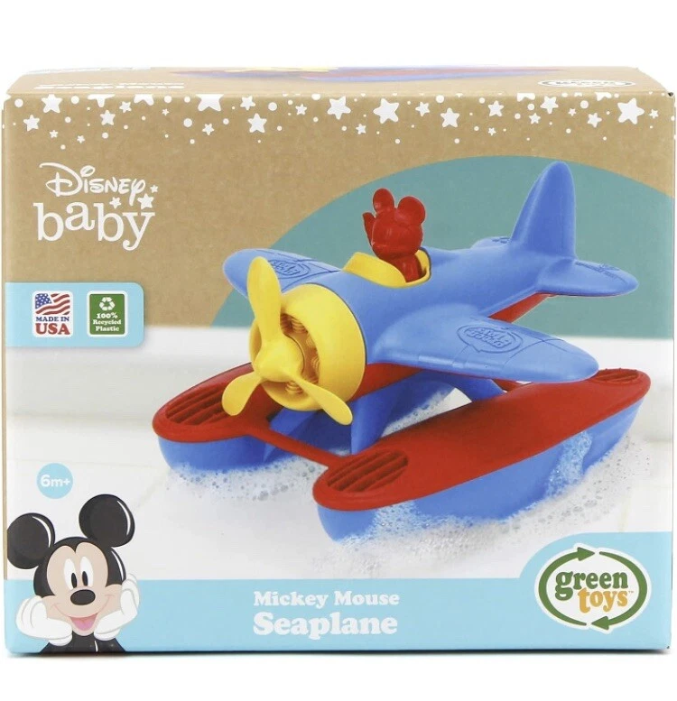 Juguete de baño hidroavión Mickey Mouse plástico 100 % reciclado Green Toys hecho en EE. UU. Foto 2 de 4
