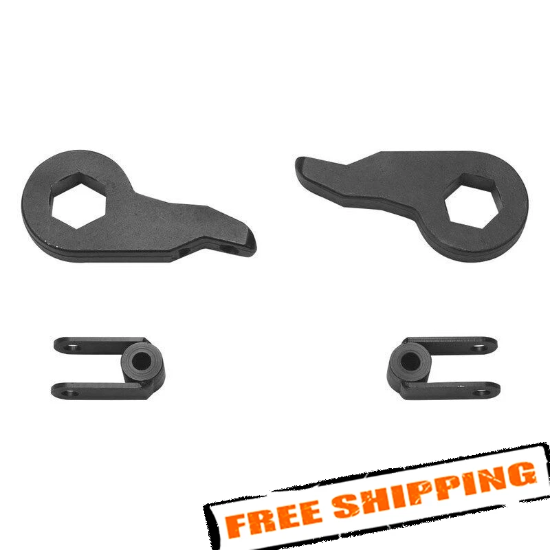 Fabtech Kit de llaves de torsión niveladoras delanteras de 2,5" para 01-10 Chevy Silverado 2500 HD Foto 2 de 4