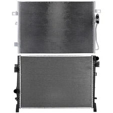 Aluminum Radiator and AC Condenser Cooling Kit For 2011-2019 Dodge Journey